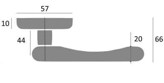 Ручка дверная Venezia IMPERO D8 античная бронза