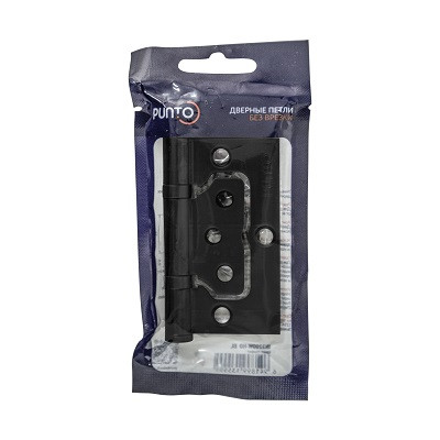 Петля накладная без врезки PUNTO 200-2B/HD 75x2,5 BL черный