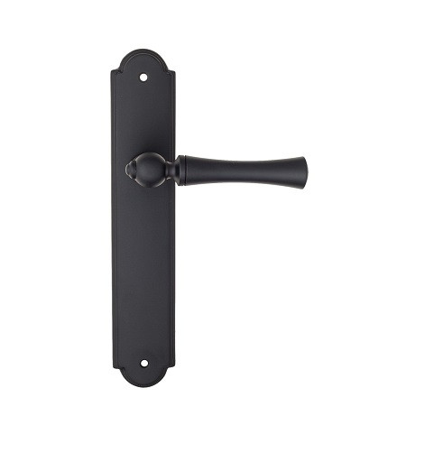 Дверная ручка на планке Fratelli Cattini FOGGIA PL257-NM матовый черный