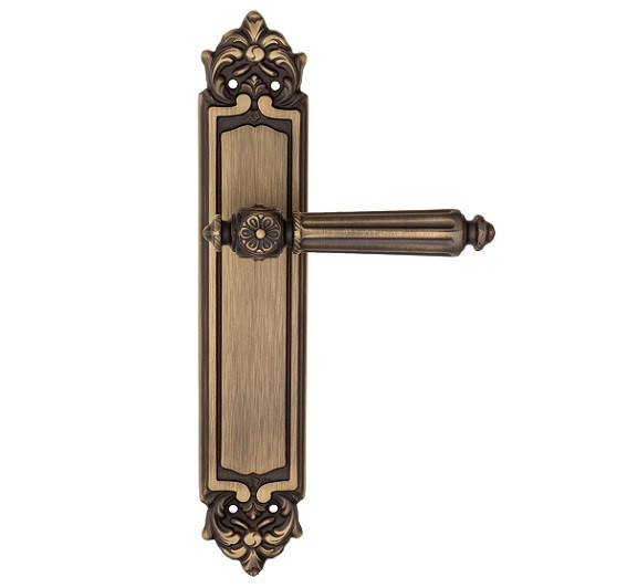 Дверная ручка на планке Fratelli Cattini TORCELLO PL96-BY матовая бронза