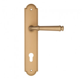 Дверная ручка на планке Fratelli Cattini FARFALLA CYL PL257-BS матовая латунь