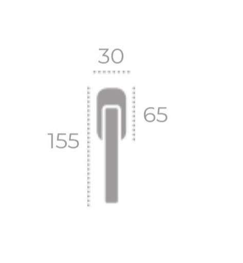 Оконная ручка FORME A0213 ARTEMIDE ЧЁРНЫЙ МАТОВЫЙ