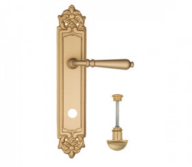 Дверная ручка на планке Fratelli Cattini NAPOLI WC-2 PL96-BS матовая латунь