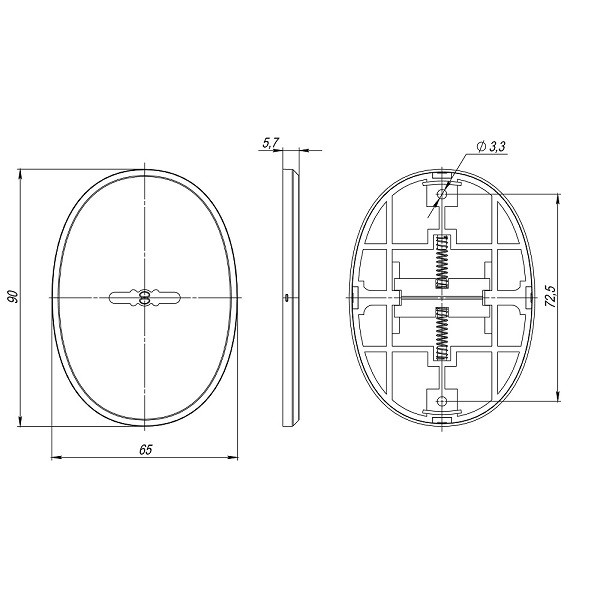 Накладка декоративная на сувальдный замок с шторкой FUARO ESC 477 eco CP хром