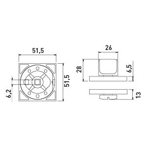Завертка сантехническая BUSSARE WC-40 B.NICKEL Чёрный никель