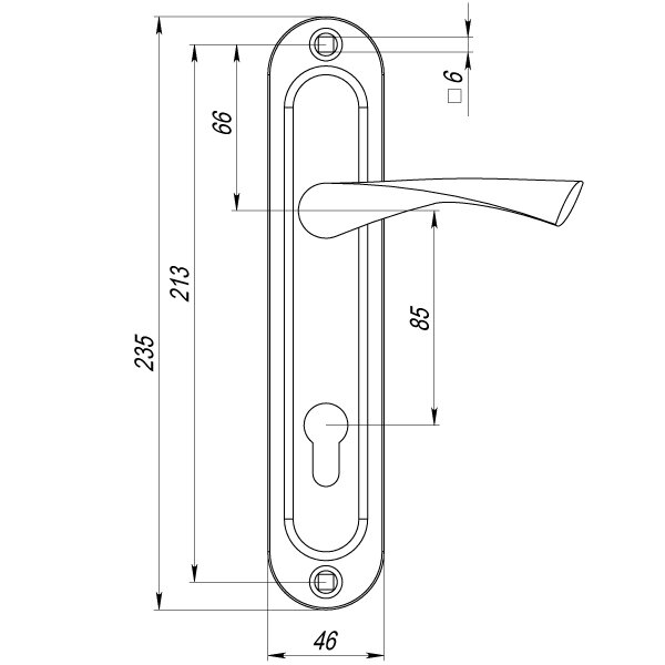 Ручка на планке PUNTO P90 8518 PUNTO CRONA CP Хром