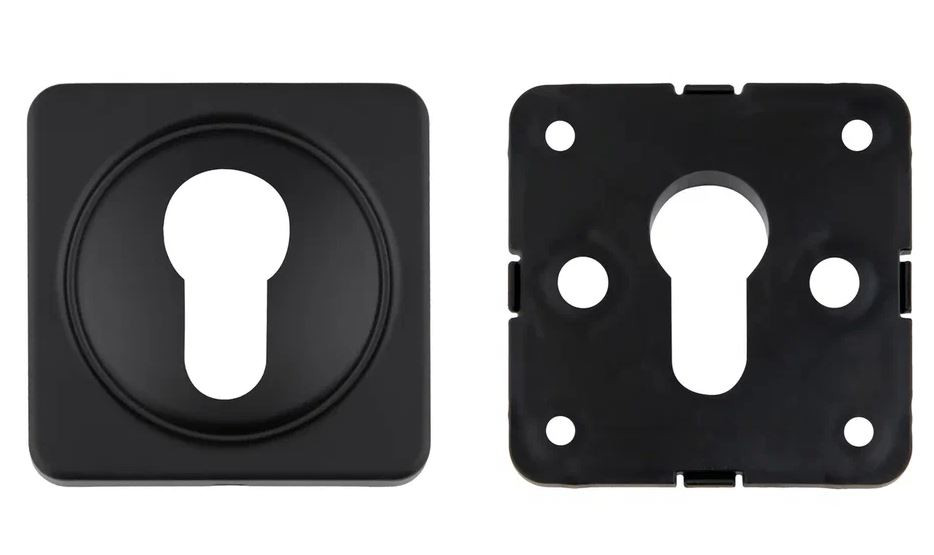 Накладка декоративная на цилиндр PALIDORE 020-04-R-BLACK черный