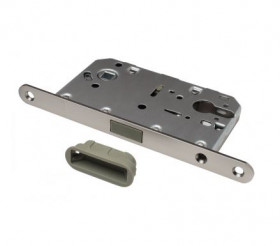 Замок магнитный под цилиндр RENZ INLBM 5085 PL MSN никель супер матовый