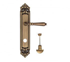 Дверная ручка на планке Fratelli Cattini NAPOLI WC-2 PL96-BY матовая бронза