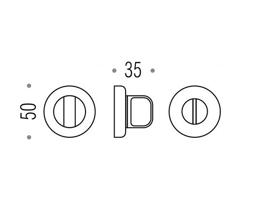 Завертка сантехническая COLOMBO CD49BZG6G-CR полированный хром