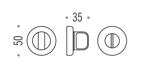 Завертка сантехническая COLOMBO CD49BZG6G-GL графит
