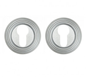 Накладка дверная под цилиндр Venezia CYL-1 D8 матовый хром (2 шт.)