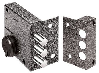 Замок накладной ЭЛЬБОР Кремень 1.04.51.КМА  медный антик