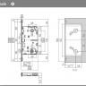 Замок межкомнатный магнитный KOBLENZ SPINOFF WC96 с доводчиком KM.003.CM.A.4.COV.CS матовый хром