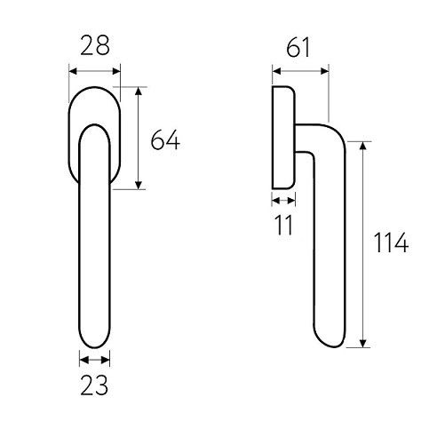 Ручка оконная Fratelli Cattini RETRO FW 7-BS матовая латунь