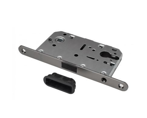 Замок магнитный под цилиндр RENZ INLBM 5085 PL MBN матовый черный никель