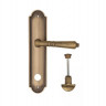 Дверная ручка на планке Fratelli Cattini TOSCANA WC-2 PL248-BY матовая бронза