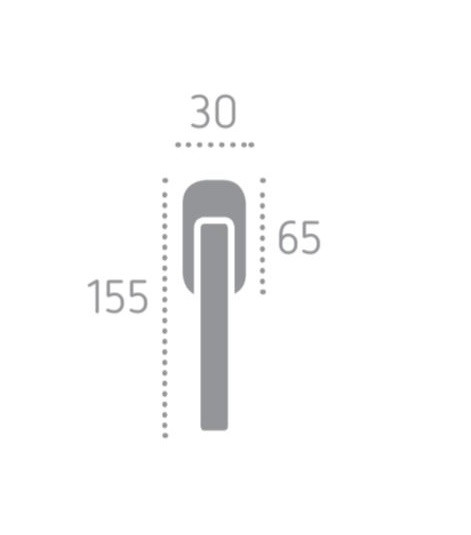 Оконная ручка FORME A0215 Naxos ПОЛИРОВАННЫЙ ХРОМ