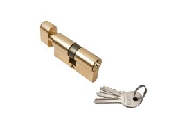 Цилиндр RUCETTI с поворотной ручкой (60 мм) R60CK PG золото