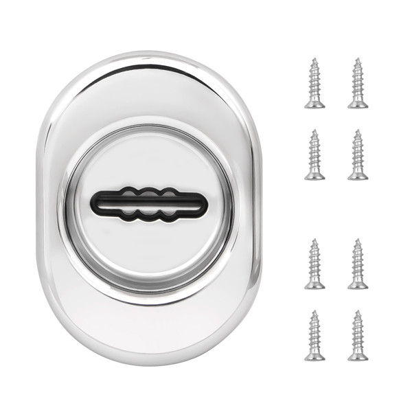 Накладка декоративная на сувальдный замок с шторкой FUARO ESC 477 U (70х50) СP ХРОМ