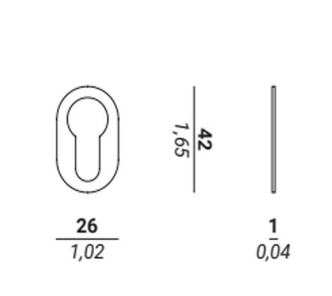 Накладка на цилиндр Verum YALE черный