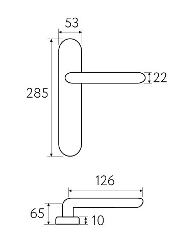 Дверная ручка на планке Fratelli Cattini ENCIA PL288-IA античное серебро