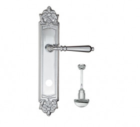 Дверная ручка на планке Fratelli Cattini NAPOLI WC-2 PL96-CR полированный хром