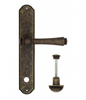 Дверная ручка на планке Venezia CALLISTO WC-2 PL02 античная бронза