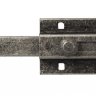 Задвижка дверная усиленная с отверстием для навесного замка ALDEGHI 256FA15 150мм античное серебро