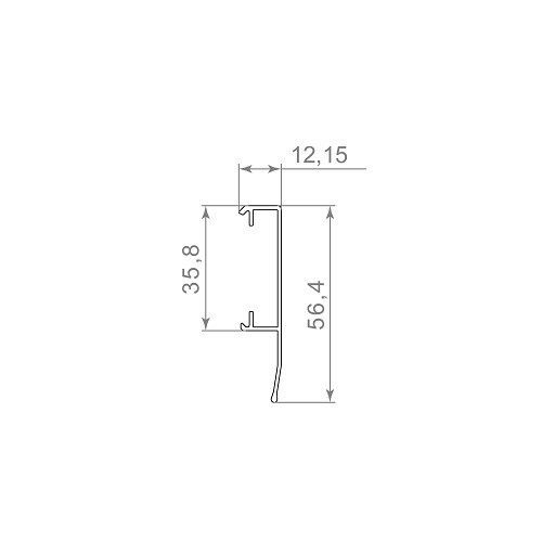 Комплект ARMADILLO верхняя направляющая + декоративная накладка SLD.Comfort-PRO.KIT/3000 track + dec 3м BL Черный