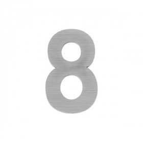 Цифра 8 самоклеящаяся FUARO SS304 50х30 SSC сатинированный хром
