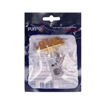 Защелка врезная PUNTO ML50-8 SSG-39 сатинированное золото