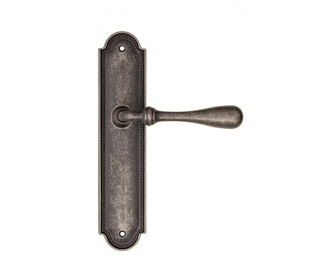 Дверная ручка на планке Fratelli Cattini RETRO PL248-IA античное серебро
