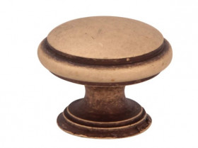 Мебельная ручка MELODIA 805 VG ROUND CAP D32 mm Старинная латунь