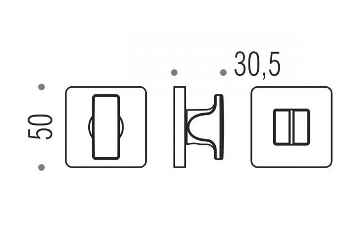 Завертка сантехническая COLOMBO BT19BZG6-CM матовый хром