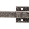 Задвижка дверная усиленная с отверстием для навесного замка ALDEGHI 256FA20 200мм античное серебро