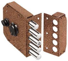 Замок накладной ЭЛЬБОР Гранит 1.06.61.МА медный антик