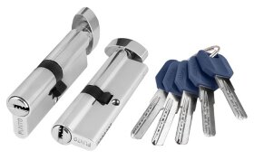 Цилиндровый механизм с вертушкой PUNTO Z402/80 mm (30+10+40) CP хром 5 кл