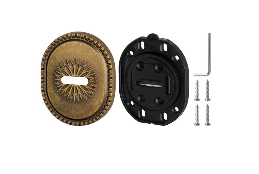 Накладка декоративная на сувальдный замок ARMADILLO PS-DEC CL (ATC Protector 1) OB-13 Античная бронза