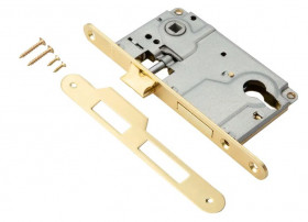 Замок под цилиндр PALIDORE 9171С PB золото блестящее