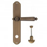 Дверная ручка на планке Fratelli Cattini TORCELLO WC-2 PL02-BY матовая бронза