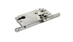 Замок с ригелем под ключевой цилиндр MORELLI L1885 SN Белый никель