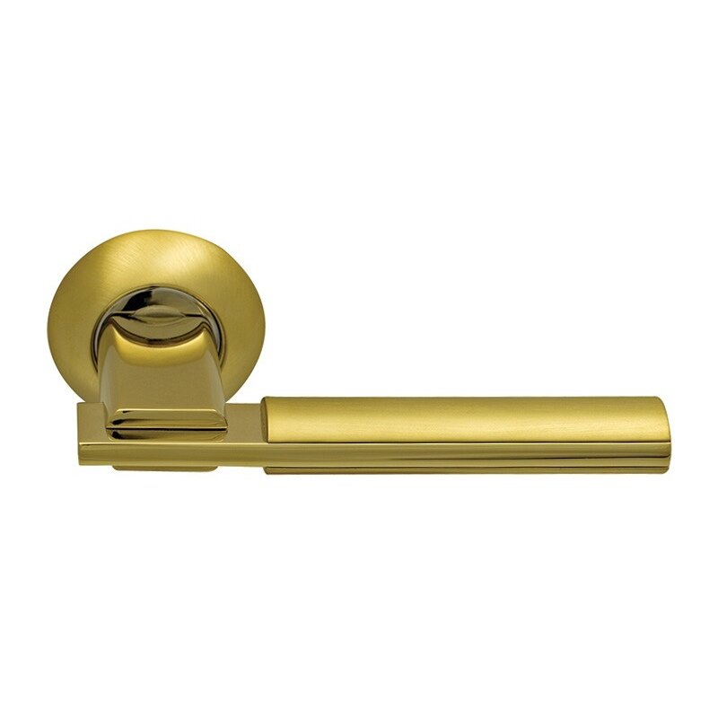Ручка дверная ARCHIE SILLUR Grandazo 94A S.Gold-P.Gold золото матовое-золото