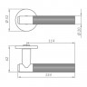 Ручка дверная PUNTO R.ARC.R52.FORM BL-24 черный