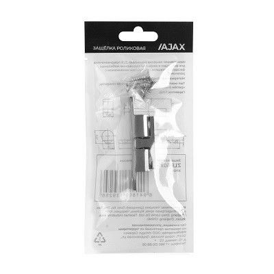 Защелка роликовая металлическая AJAX ZLR60х14 CP хром
