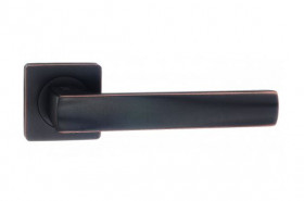 Ручка дверная RENZ INDH 74-02 ABB Остия черная бронза с патиной