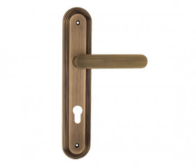 Дверная ручка на планке Fratelli Cattini PIPPA CYL PL288-BY матовая бронза