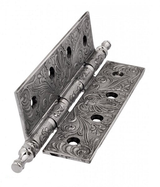 Петля универсальная Venezia CRS012 152x89x4 полированный хром + черный