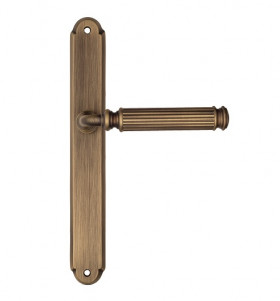 Дверная ручка на планке Fratelli Cattini ENCIA PL01-BY матовая бронза