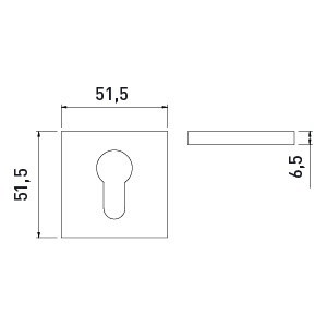 Накладка на цилиндр BUSSARE B0-40 BLACK Чёрный